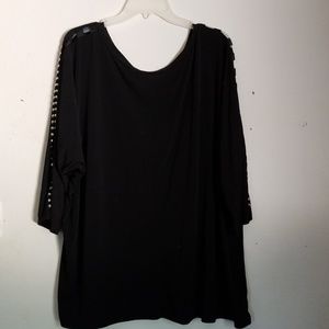 Long sleeve black fashion shirt